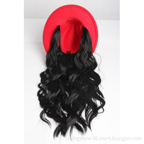 2019 New  arrivals popular wig hats for sale, can be  customized hat wig
